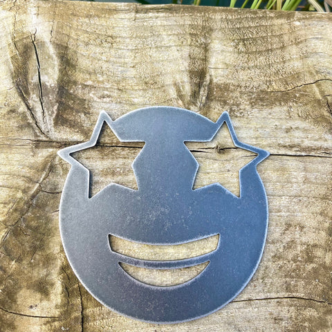 'Star Struck' Emoji Metal Art Mobile