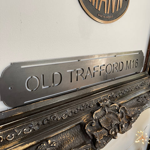 ‘Old Trafford M16’ Manchester United Football Metal Street Sign