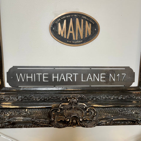 ‘White Hart Lane N17’  Tottenham Football Metal Street Sign