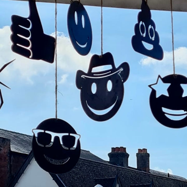 'Mr Cool' Emoji Metal Art Mobile