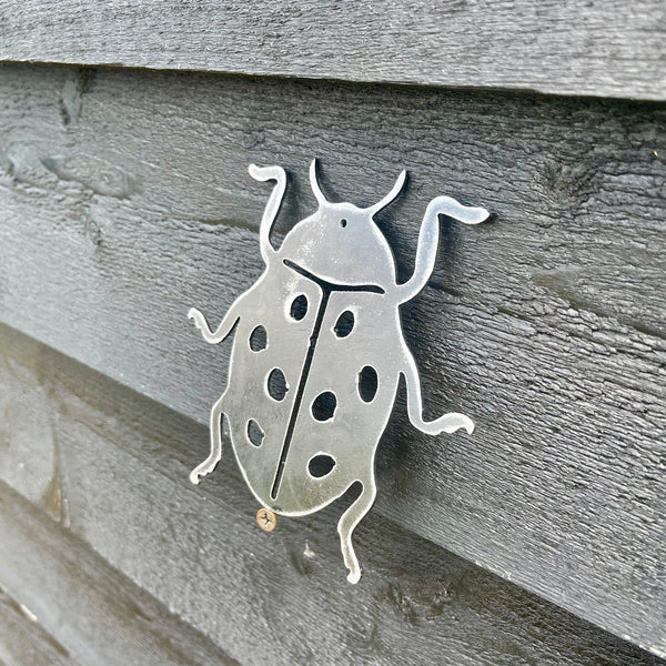 Ladybird Bug Metal Art Mobile