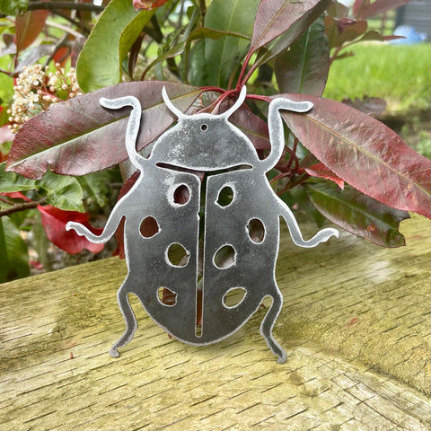 Ladybird Bug Metal Art Mobile