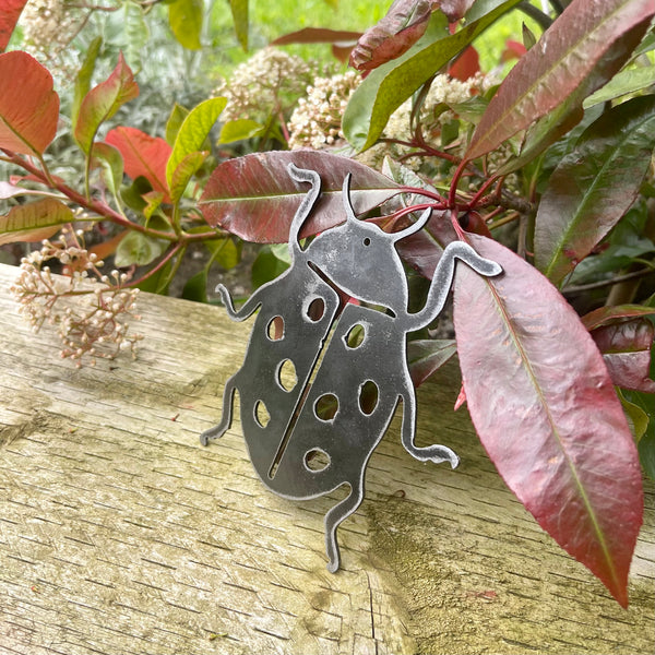 Ladybird Bug Metal Art Mobile