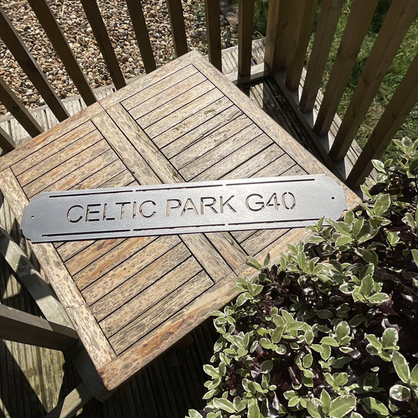 Celtic Park - Celtic Football Club Metal Street Sign