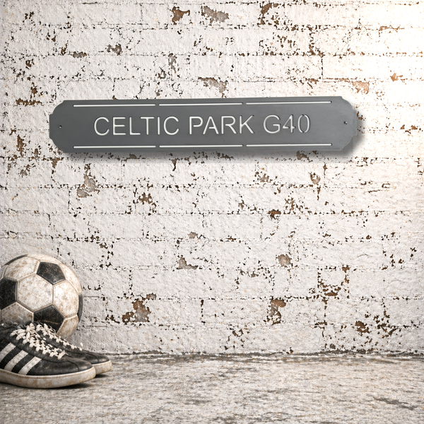 Celtic Park - Celtic Football Club Metal Street Sign