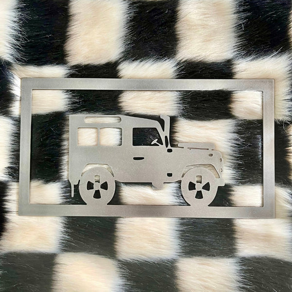 Land Rover Defender 90 Metal Art Wall Pane