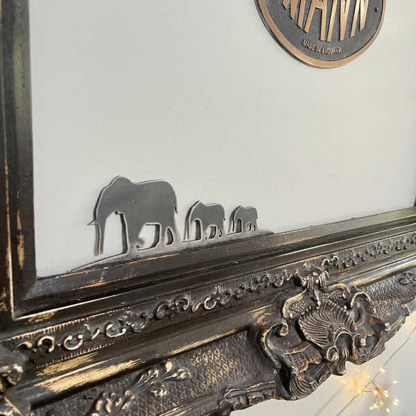 Elephant Frieze Metal Wall Art