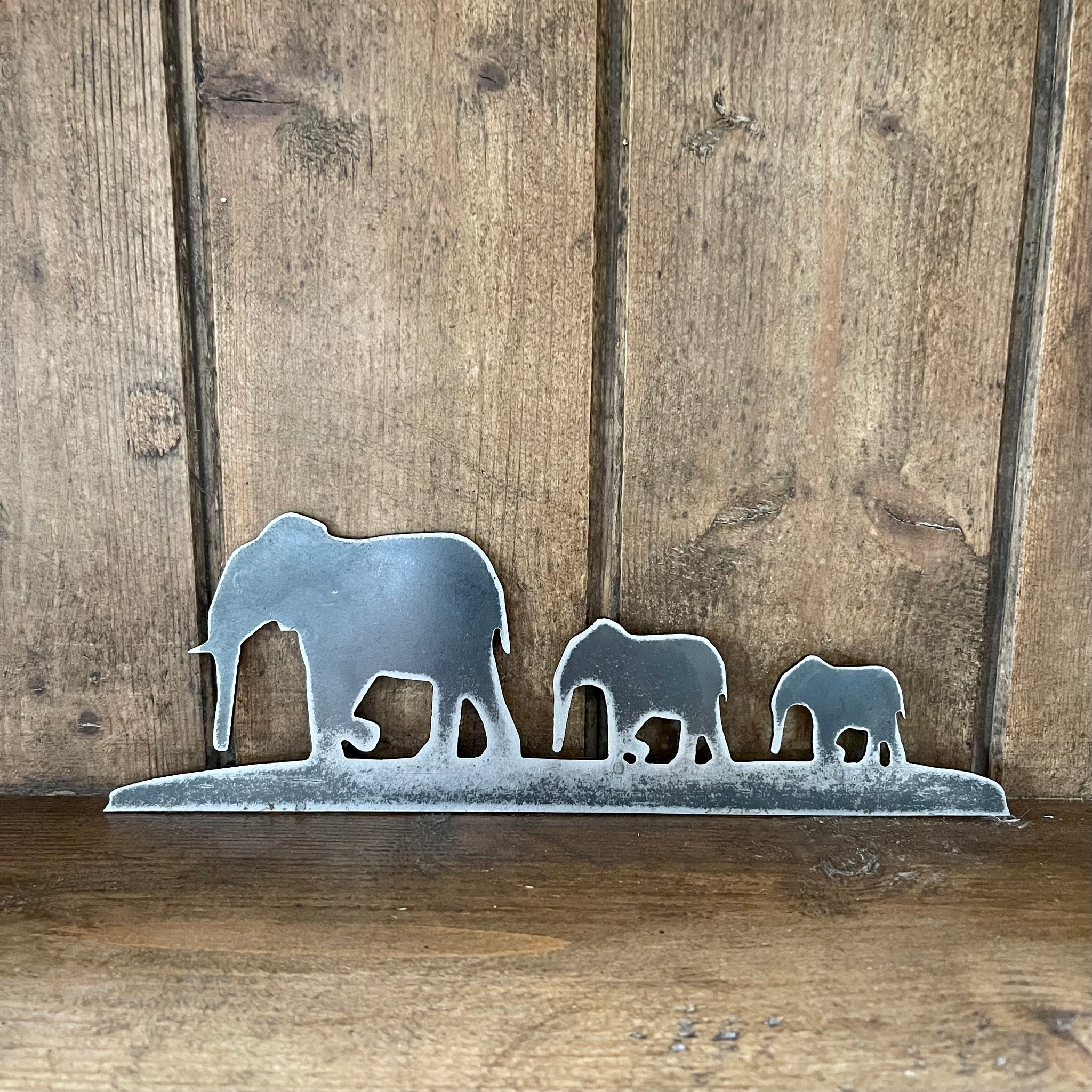 Elephant Frieze Metal Wall Art