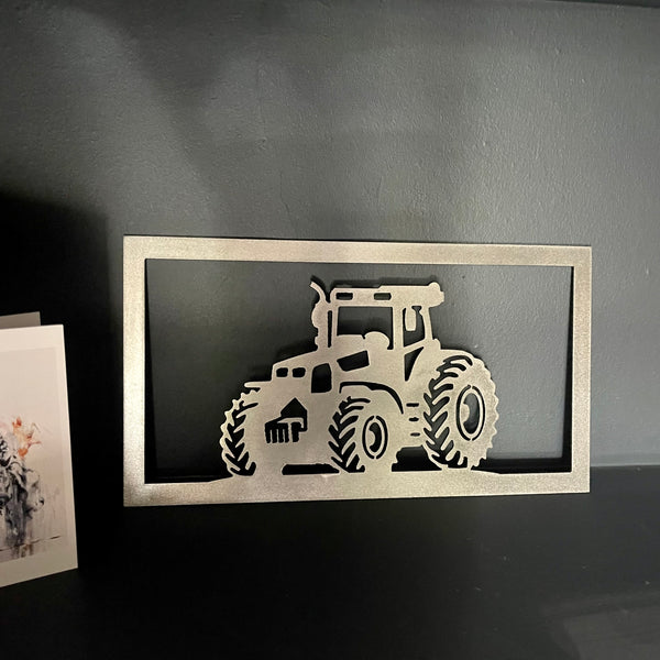 Farm Tractor Metal Art Wall Pane