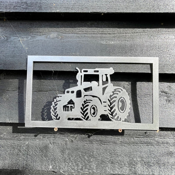 Farm Tractor Metal Art Wall Pane