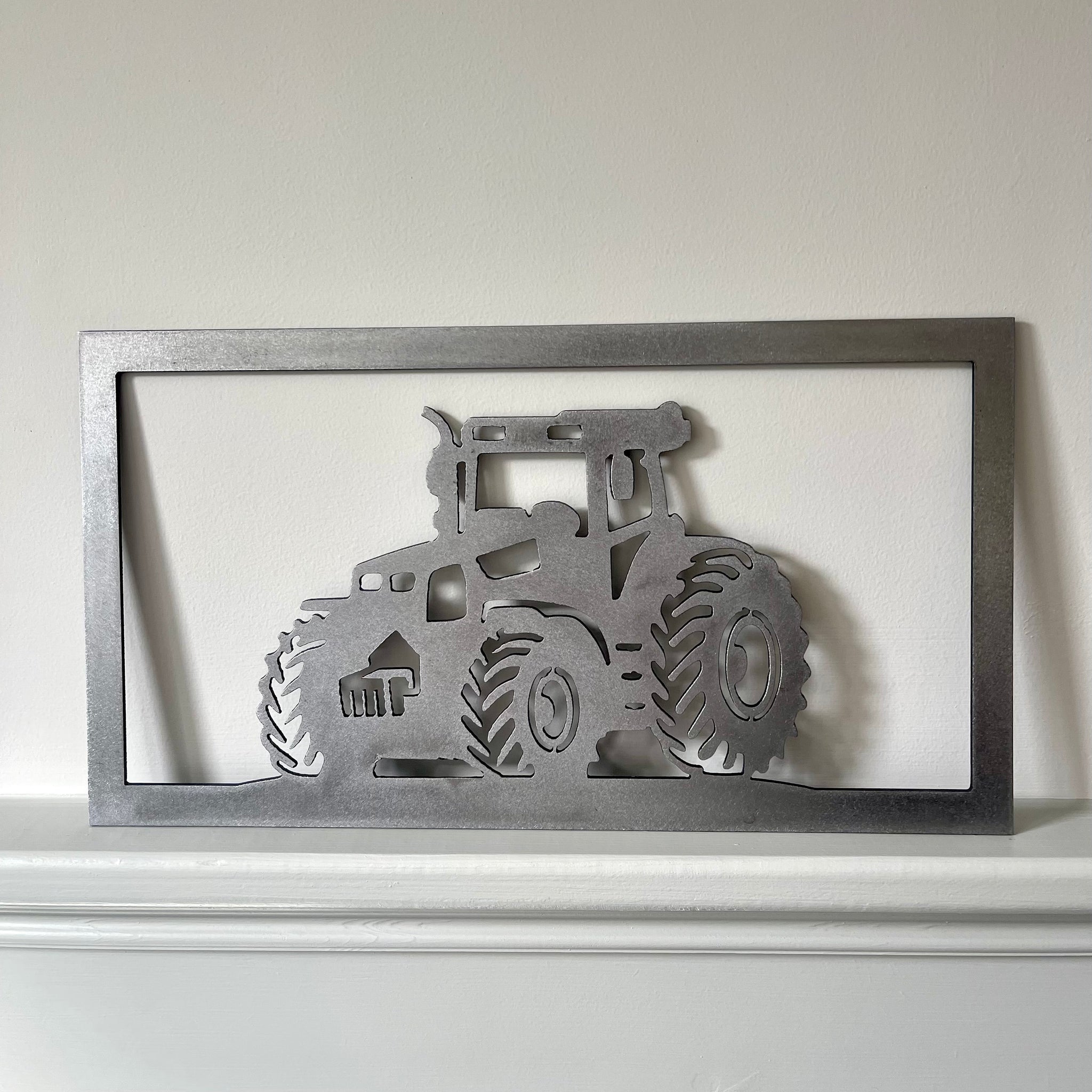 Farm Tractor Metal Art Wall Pane