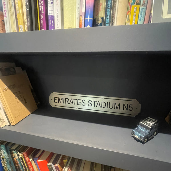 Emirates Stadium – Arsenal Football Club Metal Wall Sign
