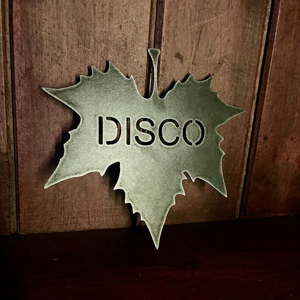 'Disco' Metal Art Maple Leaf Mobile