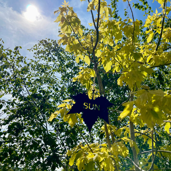 'Sun' Metal Art Maple Leaf Mobile