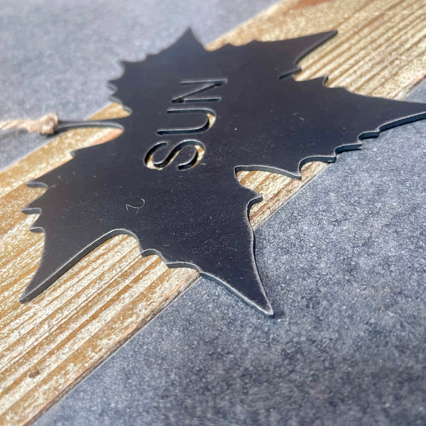 'Sun' Metal Art Maple Leaf Mobile