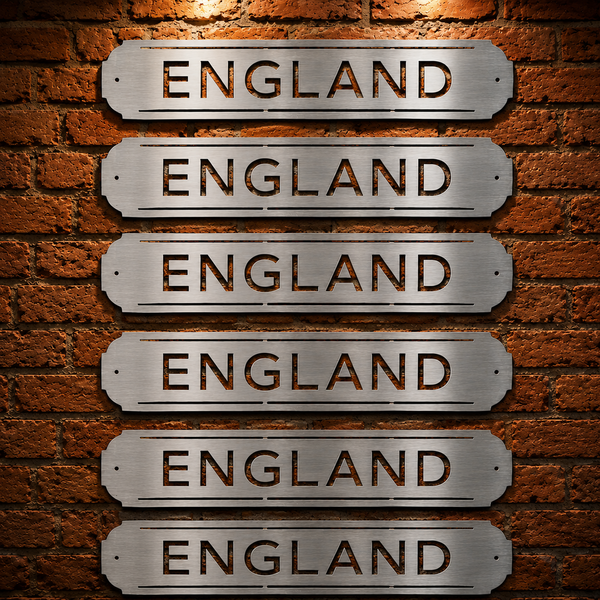 ENGLAND National Team - Football - Metal Wall Signs