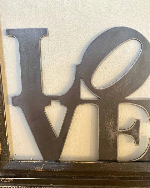 LOVE Metal Art Word Lettering