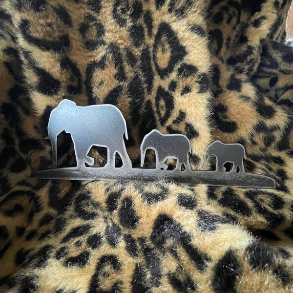 Elephant Frieze Metal Wall Art