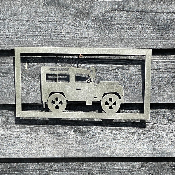 Land Rover Defender 90 Metal Art Wall Pane