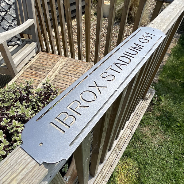 Ibrox Stadium – Rangers Football Club Metal Street Sign