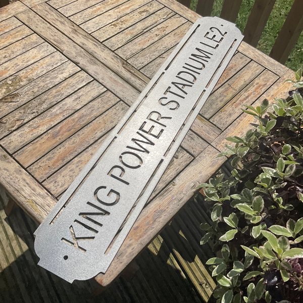 King Power Station - Leicester City Football Club Metal Wall Sign