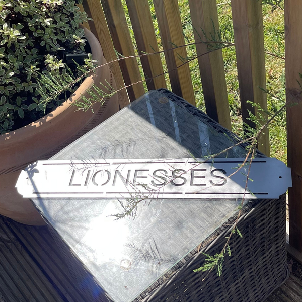 Lionesses WFC Metal Wall Sign Women’s Football