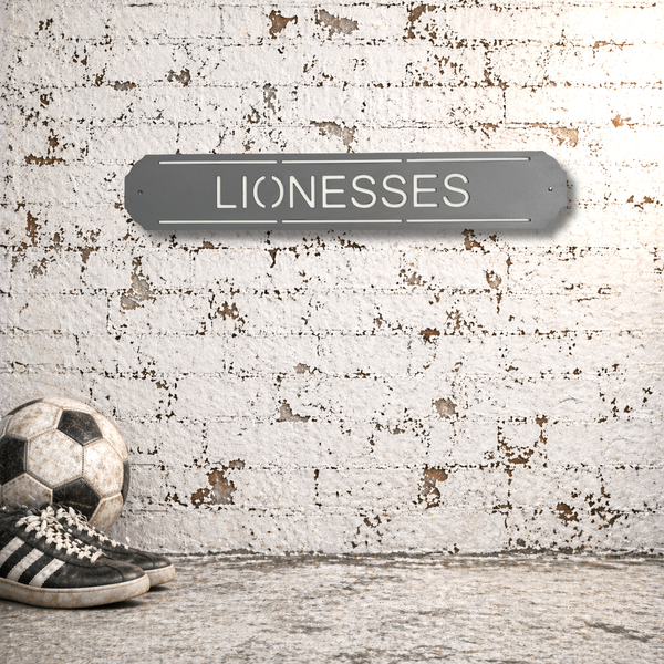 Lionesses WFC Metal Wall Sign Women’s Football