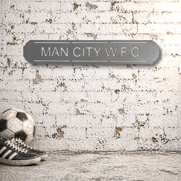 Manchester City WFC Metal Wall Sign Women’s Football