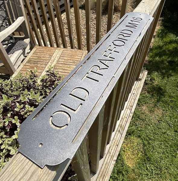 Old Trafford M16 – Manchester United Football Stadium Metal Sign