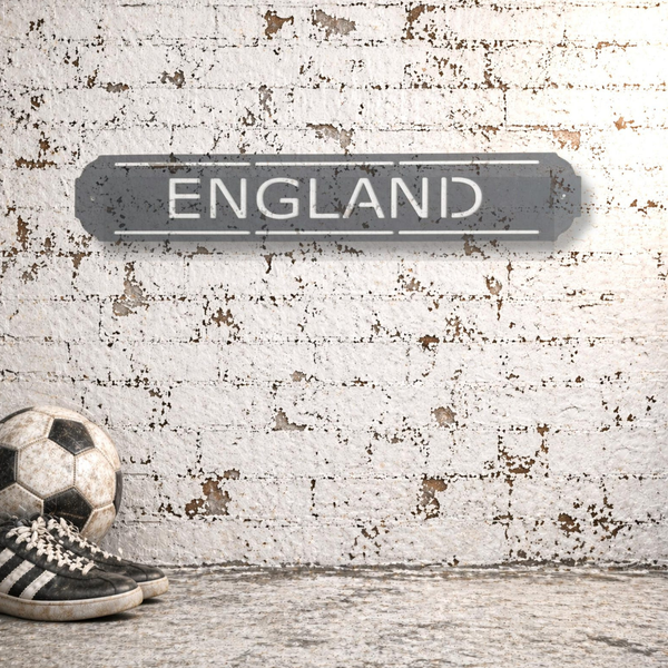 ENGLAND National Team - Football - Metal Wall Sign