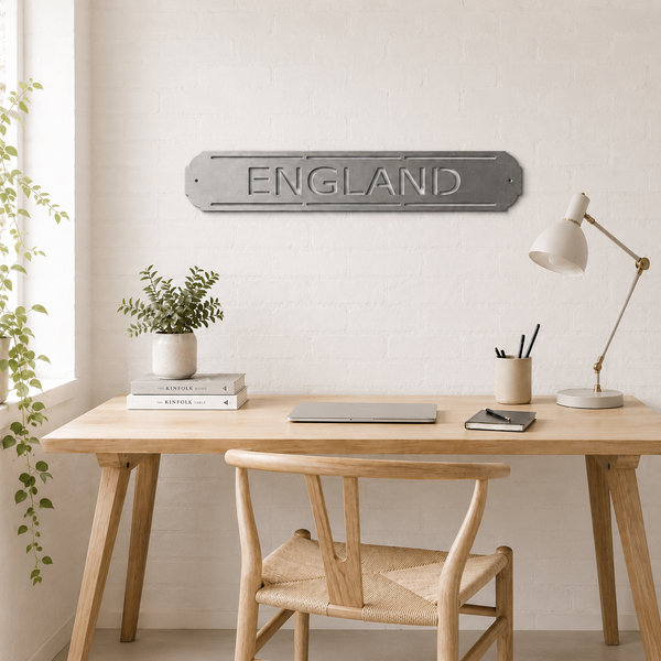 ENGLAND National Team - Football - Metal Wall Sign