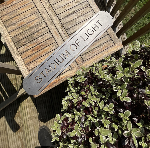 Stadium Of Light - Sunderland Football Club Metal Wall Sign