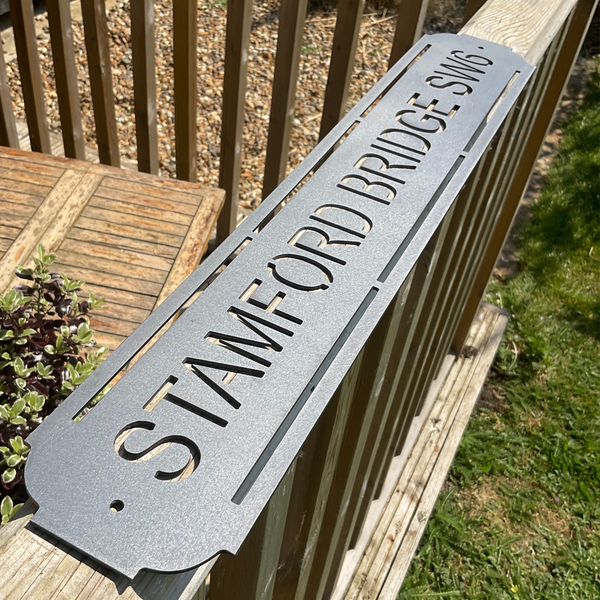 Stamford Bridge SW6 – Chelsea Steel Football Stadium Sign