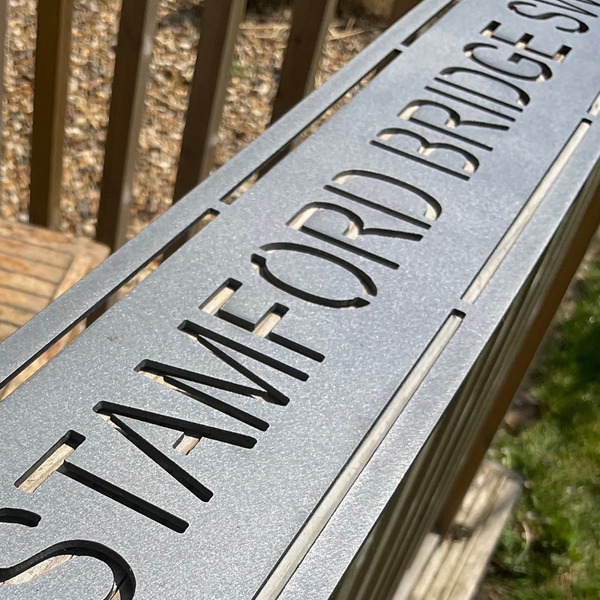 Stamford Bridge SW6 – Chelsea Steel Football Stadium Sign