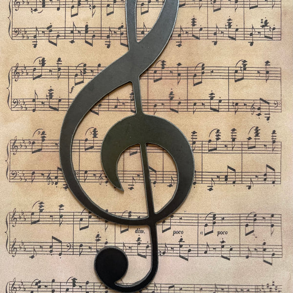 Metal Art Music Note Mobiles – Treble Clef