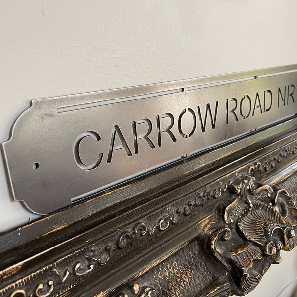 ‘Carrow Road NR1’ Norwich City Football Club Metal Street Sign