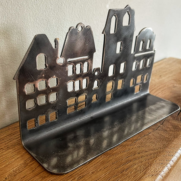 Dutch Houses Metal Tea Light Holder