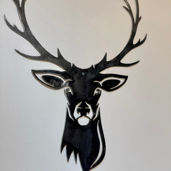 Large Metal Stags Head Metal Wall Art