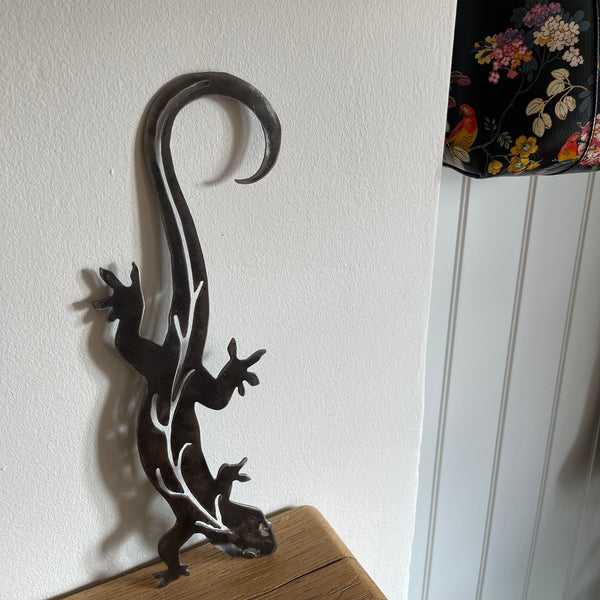 Metal Gecko Reptile Wall Art