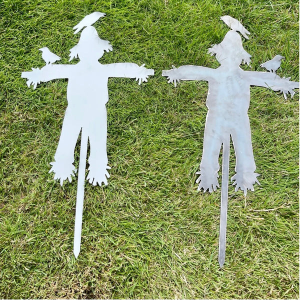 Metal Art Scarecrow Worzel Garden Ornament Stake