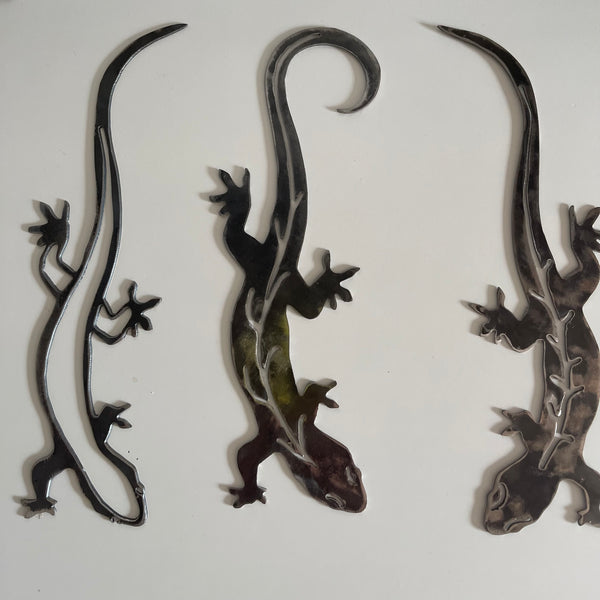 Metal Gecko Reptile Wall Art