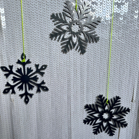 Metal Art Snowflake Mobile Hanger