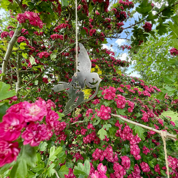 Great Tit Filigree Garden Bird Metal Tree Mobile