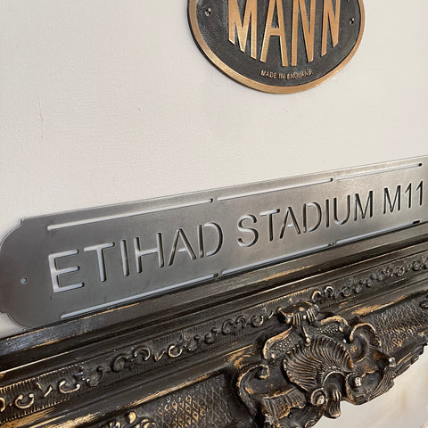 ‘Ethiad Stadium M11’  Man City Football Metal Street Sign