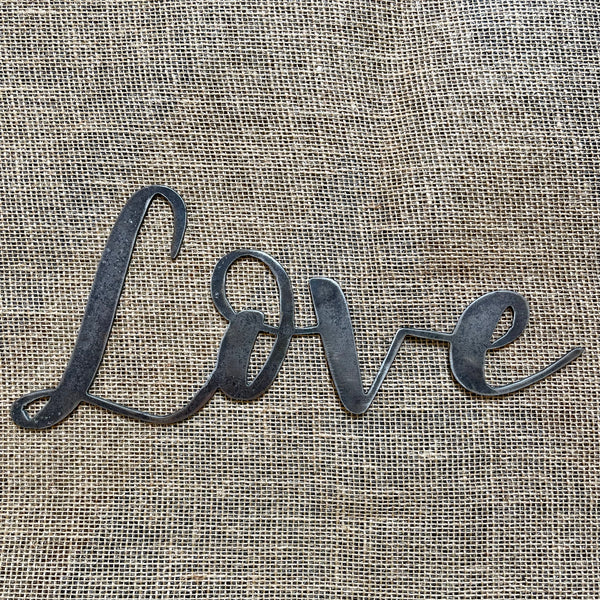 ‘Love’ Metal Word Wall Art script sign