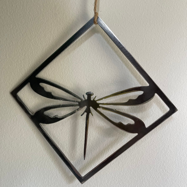 Dragonfly Metal Art Panel, Mobile