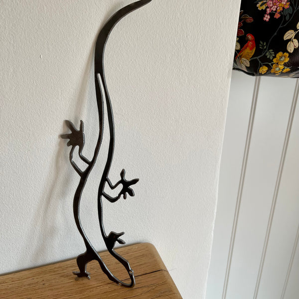 Metal Gecko Reptile Wall Art