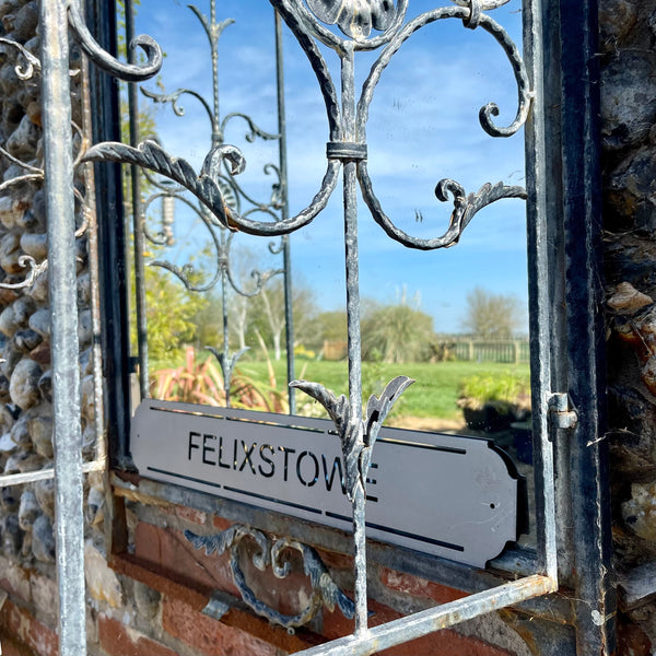 Felixstowe Metal Street Sign