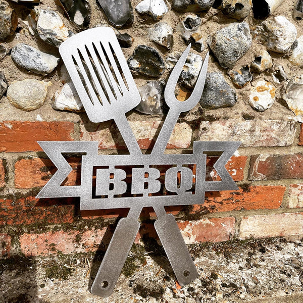 Large Metal BBQ Sign