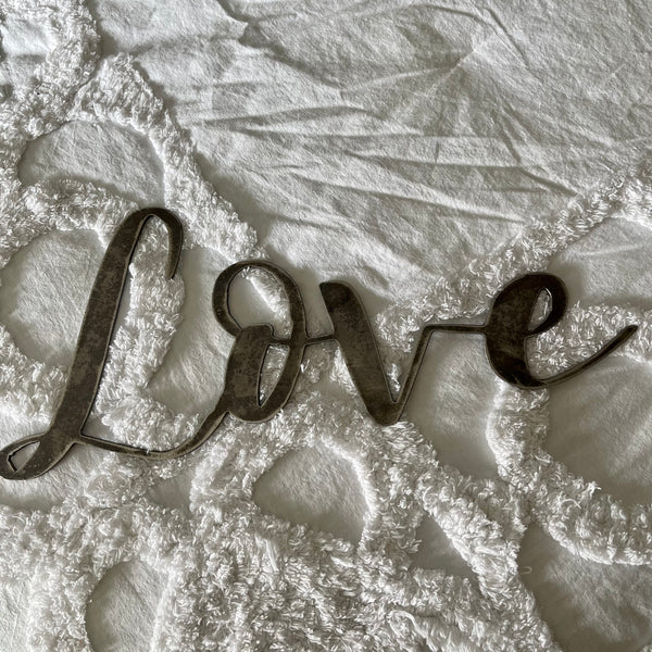 ‘Love’ Metal Word Wall Art script sign